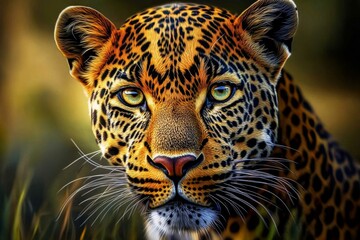 Obraz premium Portrait highlights the beauty and power of this incredible wildlife species.