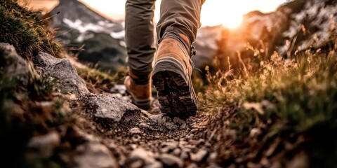 Capturing the spirit of adventure on a mountain hike.
