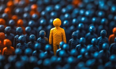 Conceptual representation of brand differentiation through color contrasts. 