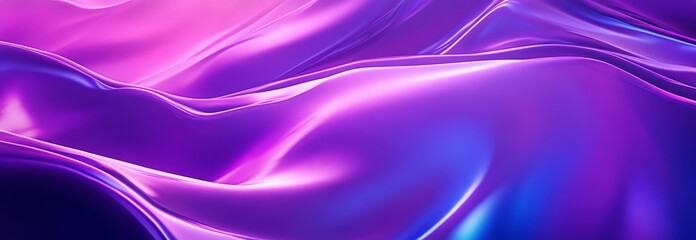 Obraz premium Abstract purple and blue flowing liquid silk fabric textile.
