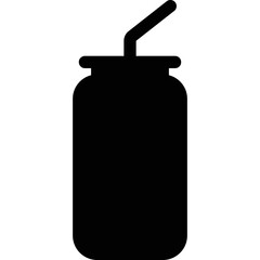Soda can simple vector icon