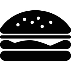 Simple vector icon burger
