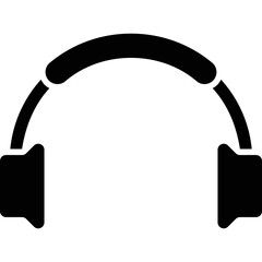 simple vector icon headphones
