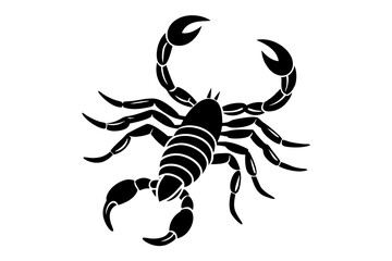 scorpion contour minimalism vector silhouette