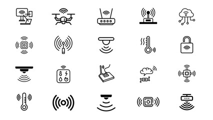 Sensors, Motion, Neuroscience, Booster, Temperature Sensors icon design in adobe illustrator. Downlood now Victor, Png, Eps, Ai, Jpg file.