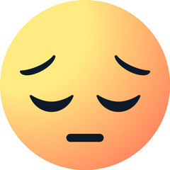 pensive face emoji emoticon