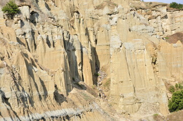 Fairy chimneys in Kula, Manisa, Turkey