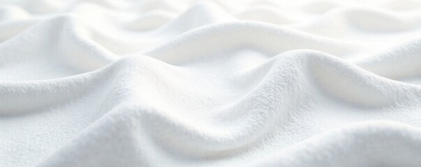 Velvety smooth, almost imperceptible texture; bright white, subtle, seamless