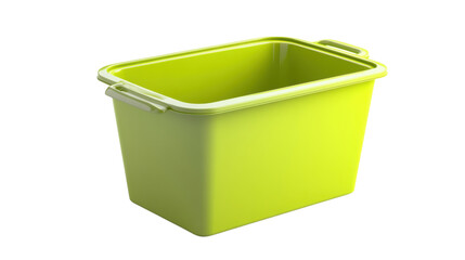 Plastic bucket transparent background