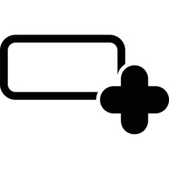 Simple vector icon medical care