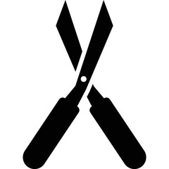 Simple vector icon garden shears
