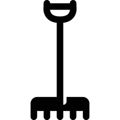 Simple vector icon rake
