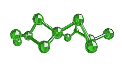 Molecular and DNA model transparent background