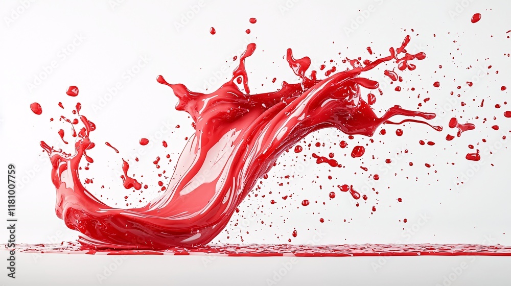 Poster a 3d font design where the letters are filled with a liquid that seems to move and change shape, off