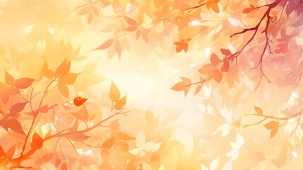 Autumn leaves on a soft background creating a natural, calming atmosphere