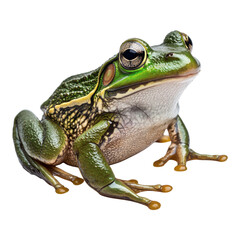 Obraz premium Frog on a White Background for Nature and Wildlife Presentations on Transparent Background