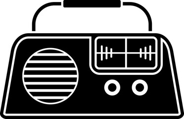 Radio Silhouette Icon