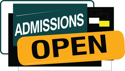 admission open banner social media post template school college university	