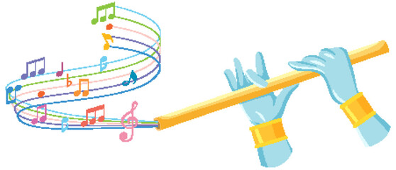 Melodic Harmony with Musical Notes