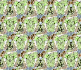 Texture of nature. Lake, lily flowers. Travel, tourism. Mosaic. Seamless pattern for textile, cotton fabric. For wallpaper, covers, shirts, linens. Web page background. Endless pattern for packaging.