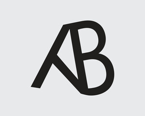 a and b mix unique logo