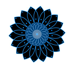Mandala blue