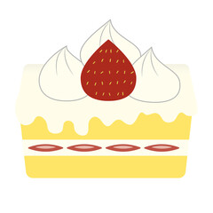 イチゴのケーキ