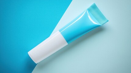 Royal Blue and White Body Lotion Tube