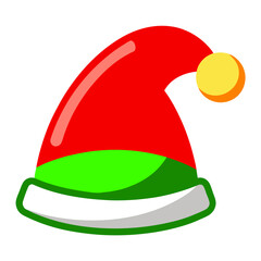 Santa Hat Icon - Festive and Minimalist Christmas Design