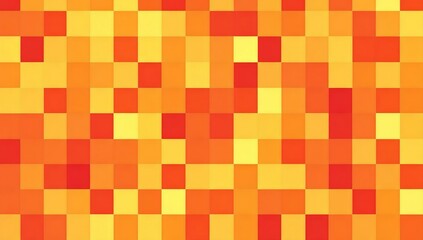 Abstract orange and yellow pixelated background. (1)