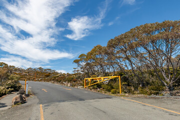 Mount Wellington access road to summit of Kunanyi, Tasmania, Australia