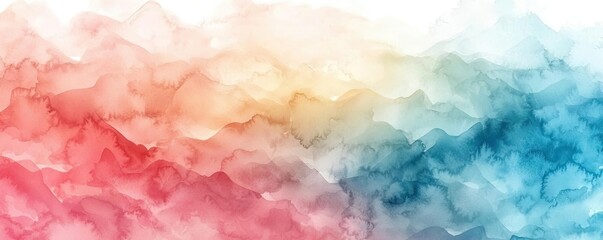 Fototapeta premium Watercolor abstract background idea. Beautiful watercolor abstract texture with vibrant colors blending smoothly.