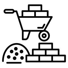 raw materials single icon