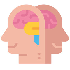 brain flat icon