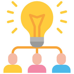 brainstorm flat icon