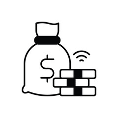 Earning vector icon
