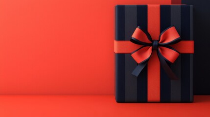 Mini Gift Set in Navy Blue and Orange with Playful Sporty Stripe