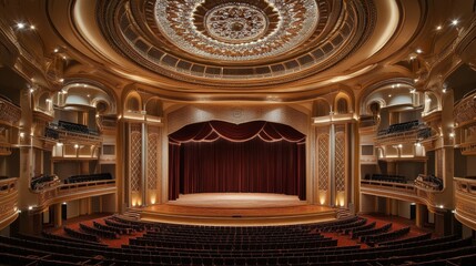 Obraz premium Opulent Grand Theater Interior Design