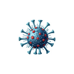 3D Rendering Virus Bacteria. Generative AI