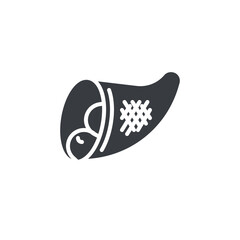 A horn of plenty filled with fruits vector icon