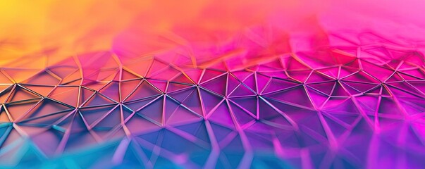 Matrix abstract background concept. Colorful abstract geometric pattern with layered triangles and gradient hues.