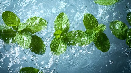 water splash on leaf
