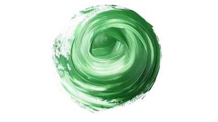 Abstract paint circle transparent background