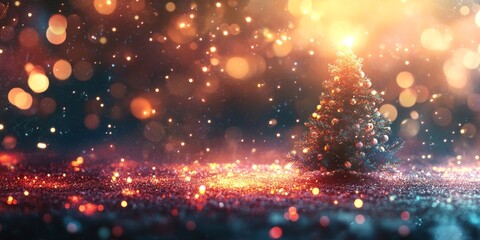 Festive Christmas background featuring vibrant texture lights, creating a warm and inviting atmosphere. Enjoy the charm of this Christmas background enhanced by beautiful texture lights.