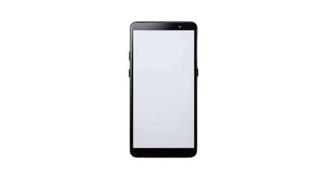PNG, Gadget, smartphone isolated on white background, generated by Generative AI technology.