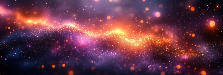 Fototapeta premium Cosmic Nebula: A Celestial Tapestry of Stardust and Light