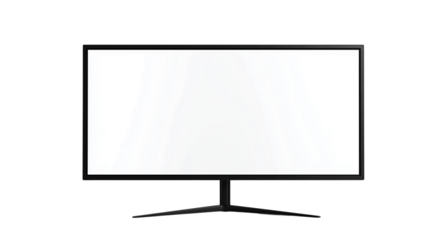 PNG, Gadget, monitor, isolated on white background, created by Generative AI technology.