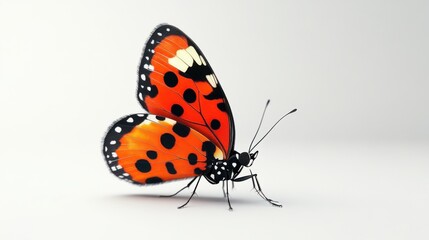 butterfly on white background