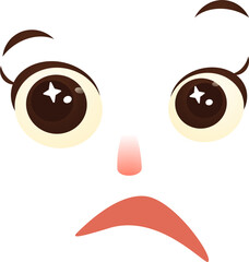Disappointed expression 