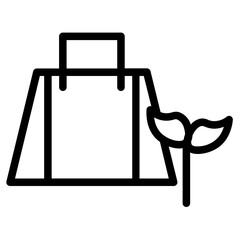 Earth Eco Green Line Icon